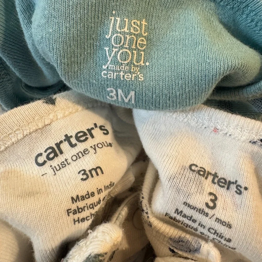 Baby Sleepers Boy 3 Months Outfits Clothes Carter's Sleep N Plays Rompers Footed